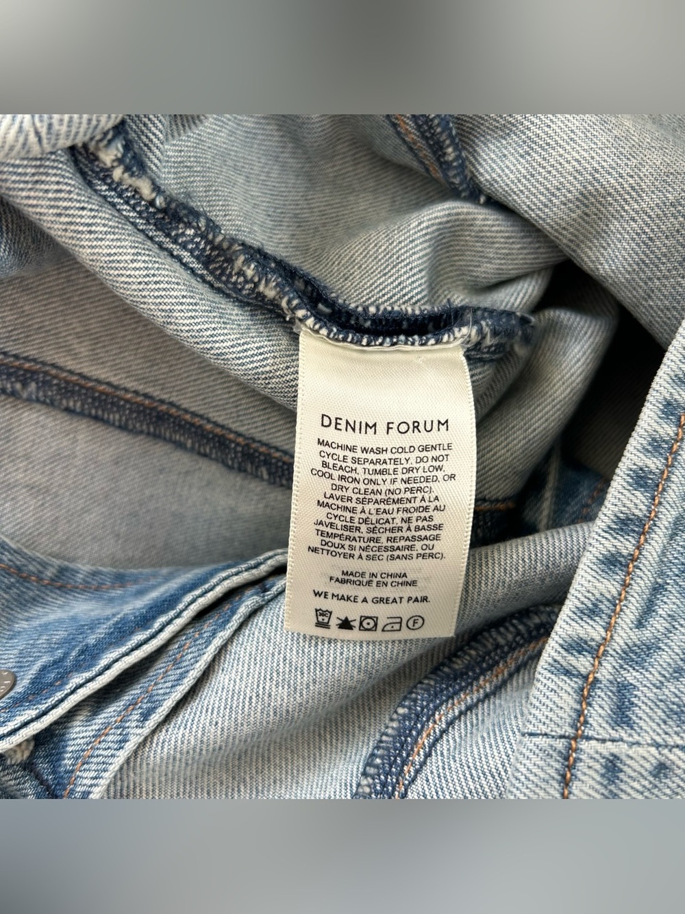 Aritzia Denim Forum The ‘90s Mia Denim Vest Blue Size Extra Small - Picture 6 of 7